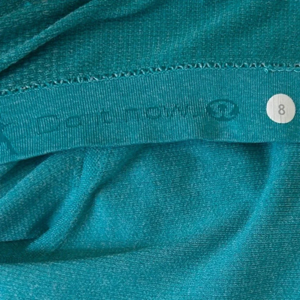 Lululemon Swiftly Tech Short Sleeve Crew 2.0 Teal Blue Running Shirt Size 8